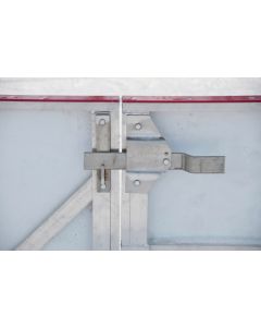 latch system hardware for rink service gate and player door