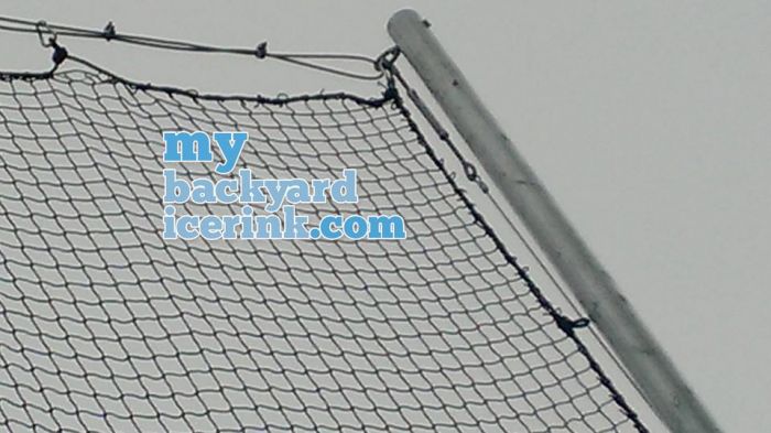 Ice Rink Containment Netting Backyard Ice Rink Net 10ft x 165ft Blue 